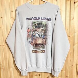VTG Gary Patterson Sweatshirt 80s The Golf Lover Do Not Disturb Tagged XL Fits L